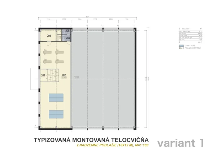 montovaná telocvičňa variant 1 | haly DATA montovaná telocvičňa variant 1 | haly DATA