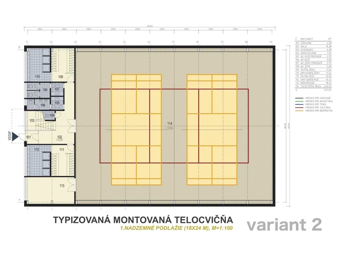 montovaná telocvičňa variant 2 | haly DATA montovaná telocvičňa variant 2 | haly DATA